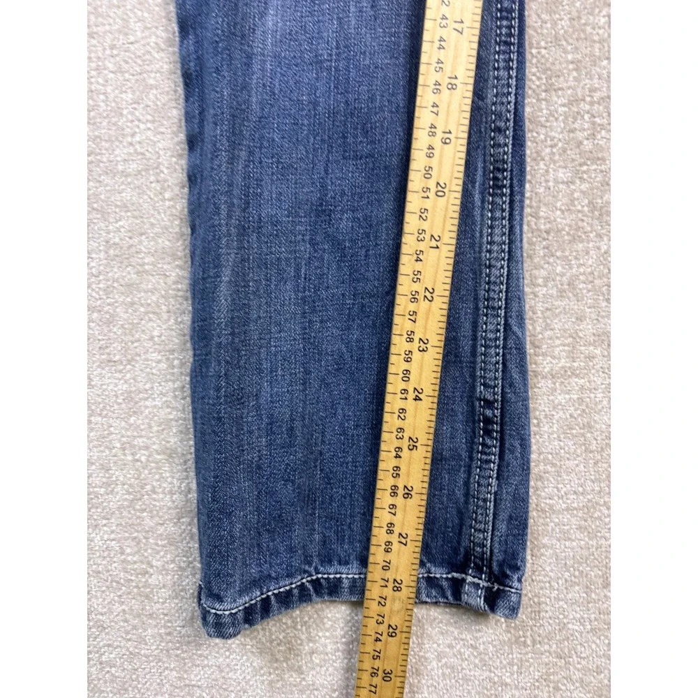 Wrangler 20X Boys Blue Jeans Regular Fit Straight Leg Adjustable Waist Size 14